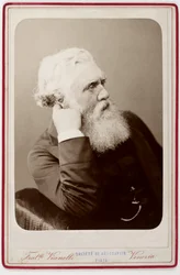 Austen Henry Layard (1817 - 1894), reiziger, archeoloog, cuneiformist, kunsthistoricus, tekenaar, verzamelaar, auteur, politicus en diplomaat, vooral bekend als de opgraver van Nimrud